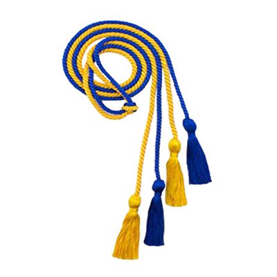 Honor Cord Society Polyester Honor Cords for Graduation with Tassels - Royal Blue and Gold