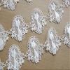 2 Yards of 4.5cm Width Cat in The Mirror Sewing Embellishment Lace Applique (White) view 2