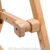 Embroidery Adjustable Lap Table Stand Hands Free Needlepoint Wooden Cross Stitch Scroll Frame Tapestry Holder Bed Table Stand Craft Tool (11.8" x 15.7") view 4