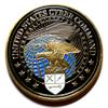 Cyber Command Military Family Large Colorized Challenge Art Coin view 1