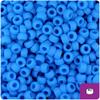 BeadTin True Blue Matte 6.5mm Mini Barrel Pony Beads (1000pcs) view 1