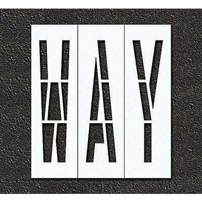 RAE STL-116-74810 Pavement Stencil,Way,48 in