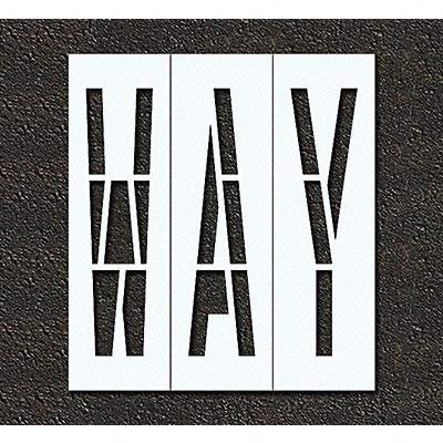 RAE STL-116-74810 Pavement Stencil,Way,48 in