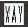 RAE STL-116-74810 Pavement Stencil,Way,48 in view 1