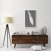 Global Gallery Gold Feathers VI on Grey -PaperArt-27.6" x42 view 2