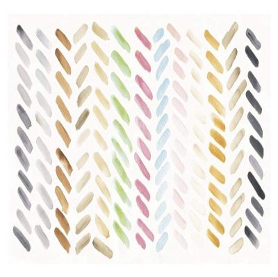 Global Gallery Watercolor Swipes Bright -PaperArt-38 x20