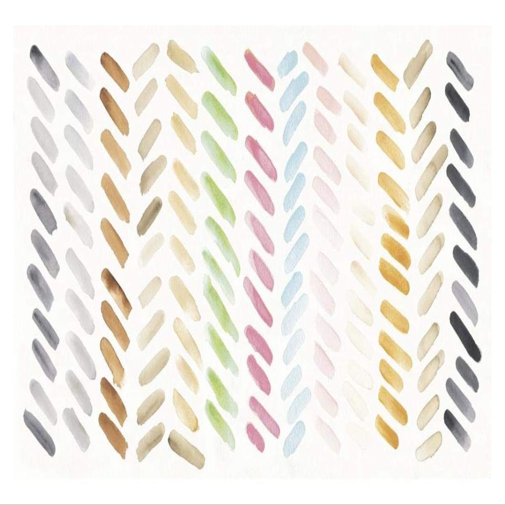 Global Gallery Watercolor Swipes Bright -PaperArt-38 x20