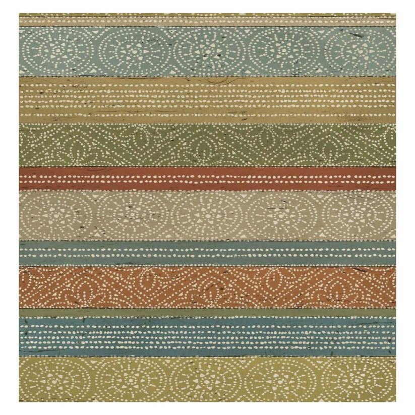 Global Gallery Batik Stripes II -PaperArt-22 x32