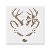 Reindeer Girl Stencil - Craft for Kids, Large Christmas Stencils, Christmas Decor Ideas, Stencils for Glass Painting view 1