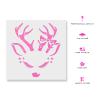 Reindeer Girl Stencil - Craft for Kids, Large Christmas Stencils, Christmas Decor Ideas, Stencils for Glass Painting view 2