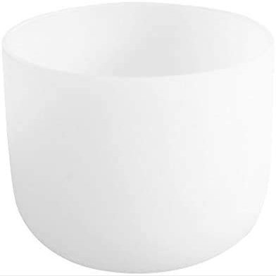 A Note Third Eye Chakra Frosted Quartz Crystal Singing Bowl 8 inch mallet and o-ring included