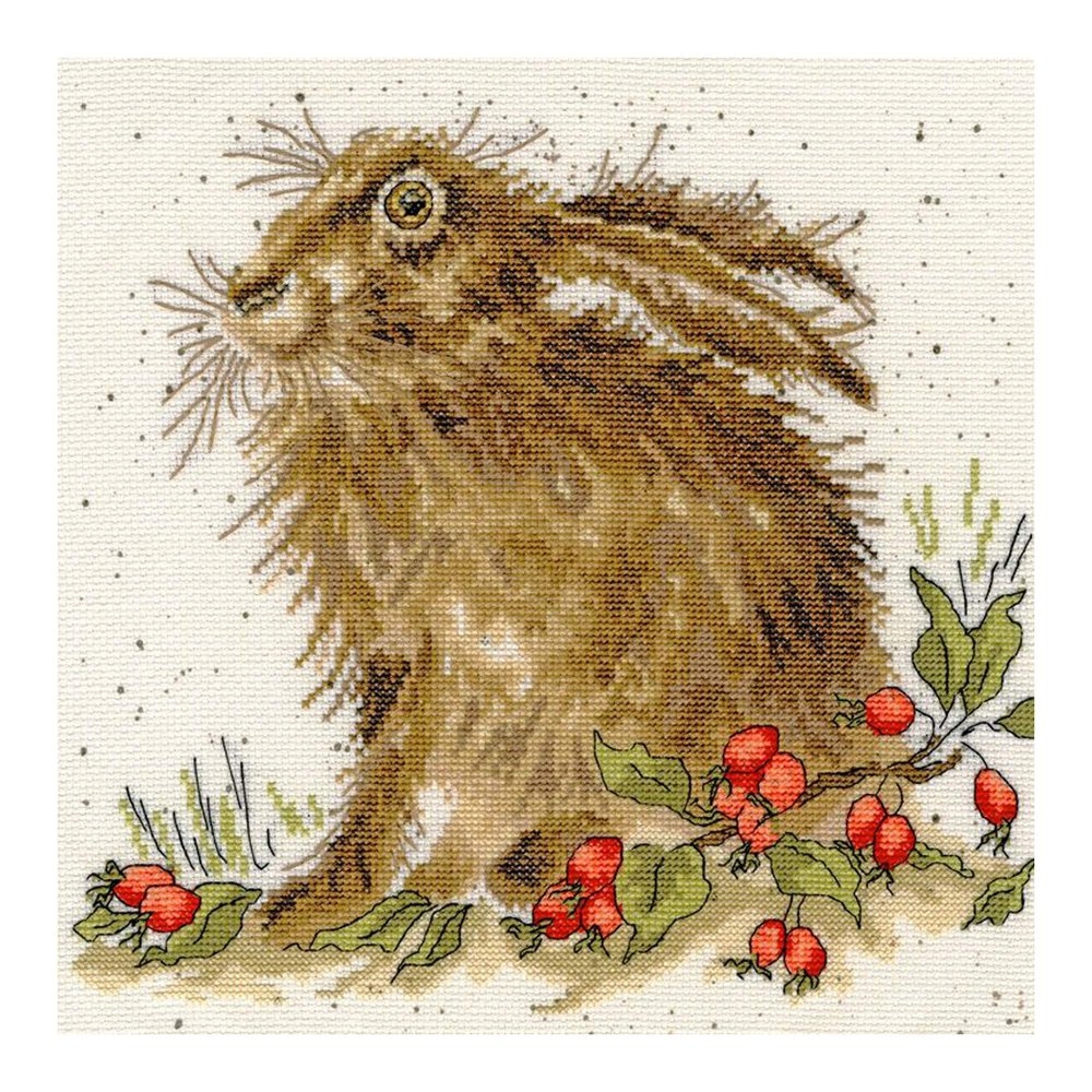 Bothy Threads Cross Stitch Kit - Wrendale Designs - Hippy Hare