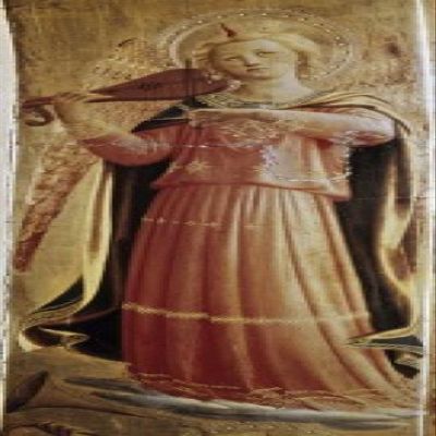 Posterazzi Angel with a Violin Fra Giovanni Da F. Angelico (1387-1455 Italian) Poster Print, (24 x 36)