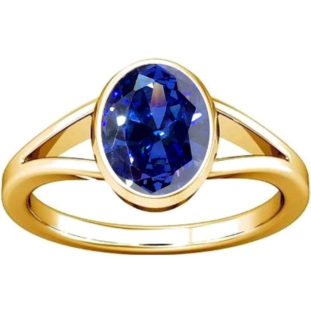 Divya Shakti 11.25-11.50 Carat Tanzanite Stone Panchadhatu Ring 100% Original Natural AAA Quality (4.75)