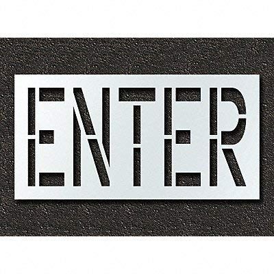 RAE STL-116-72404 Pavement Stencil,Enter,24 in