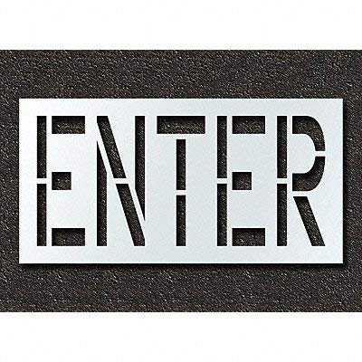 RAE STL-116-72404 Pavement Stencil,Enter,24 in