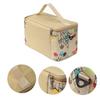 Toprema New Marker Pen Case Holder for 120 Markers Organizer Multifunctional Zipper Storage Carrying Bag with Pattern Khaki view 3