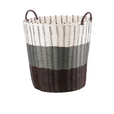 TELLW Oversized Plastic Woven Dirty Clothes Basket wash? Bathroom Laundry Basket Put Dirty Clothing Toy Basket Clothes Storage Basket