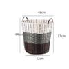 TELLW Oversized Plastic Woven Dirty Clothes Basket wash? Bathroom Laundry Basket Put Dirty Clothing Toy Basket Clothes Storage Basket view 2