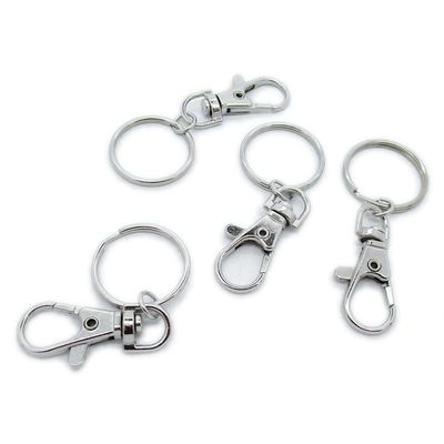 50 Pieces Jewelry Making Charms Antique Silver Tone for Necklace Pendant Bracelet G6AP2 Lobster Key Clasp Keyring Keychain
