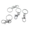 50 Pieces Jewelry Making Charms Antique Silver Tone for Necklace Pendant Bracelet G6AP2 Lobster Key Clasp Keyring Keychain view 1