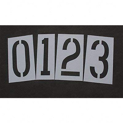 RAE STL-108-8360W Pavement Stencil,36 in,Number Kit,1/8