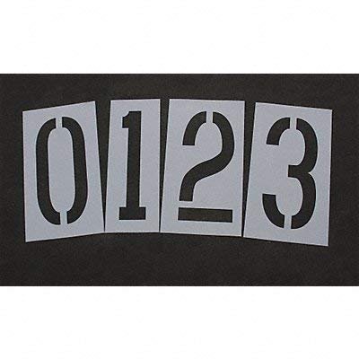 RAE STL-108-8360W Pavement Stencil,36 in,Number Kit,1/8