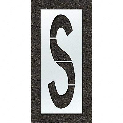 RAE STL-108-F120S Airport Pavement Stencil,S,120 in