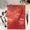 Fluid Artist Watercolor Pad, 140 lb (300 GSM) Cold Press Paper Pad for Watercolor Painting and Wet Media, Fold Over, 8 x 8 inches, 20 White Sheets view 4