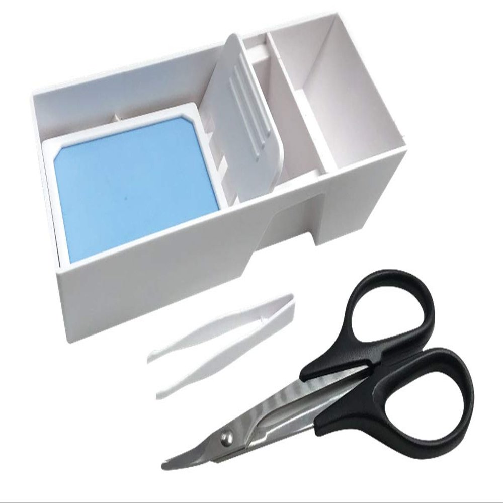 Puramokoujouiinkai De Curling Quick Tray for Plastic Model Improvement Committee Water Transfer Decals (Plastic Tweezers, Scissors Curve Included) Hobby Tool PMKJ008