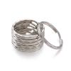 Craftdady 200Pcs Flat Key Chain Rings 25mm Double Loops Metal Round Split Keyrings for Jewelry Making Car Home Key Organization view 1