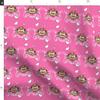 Spoonflower Fabric - Yorkie Pink Yorkshire Dog Pet Hearts Printed on Minky Fabric by The Yard - Sewing Baby Blankets Quilt Backing Plush view 2