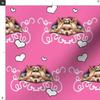 Spoonflower Fabric - Yorkie Pink Yorkshire Dog Pet Hearts Printed on Minky Fabric by The Yard - Sewing Baby Blankets Quilt Backing Plush view 3