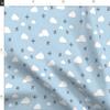 Spoonflower Fabric - Clouds Gray Light Blue Airplanes Air Navy Planes Sky Printed on Organic Cotton Sateen Fabric by The Yard - Sewing Quilting Apparel Home Decor view 2