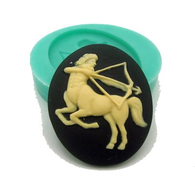 FS Brand Silicone Mold Zodiac Cameo Flexible for Crafts, Jewelry, Resin. (Sagittarius)