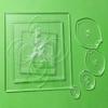 Clear Acrylic Square Templates 4", 3", 2", 1" - 8 Piece Set view 4