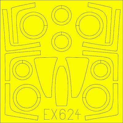 Eduard 1/48 F-14D Tomcat Painted mask Seal (for Tamiya) Plastic Model Masking Seal EDUEX624