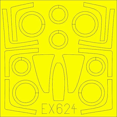 Eduard 1/48 F-14D Tomcat Painted mask Seal (for Tamiya) Plastic Model Masking Seal EDUEX624