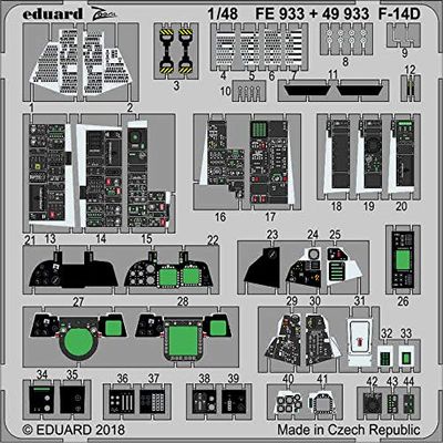edexyuarudo 1/48 zu-muettingupa-tu F 14d tomukyatto (for Tamiya) for Plastic Model Part edufe933