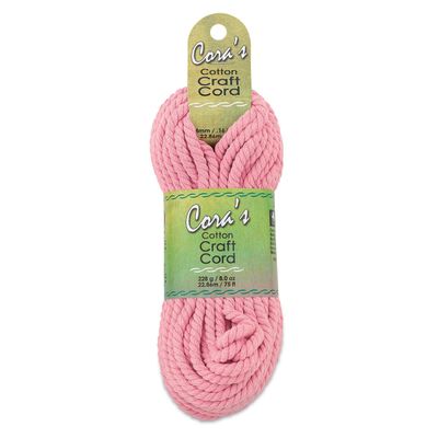 Pepperell Cotton Cord 4Mmx75ft-Blush Pink