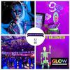 60 ft-Remote UV Black Light for Parties, JLPOW Super Bright 27W Dimmable Sound Activated Black Lights, DMX Control 9 LED UV Bar Blacklight,Best for Glow Dance Party Birthday Wedding DJ Stage Lighting view 4