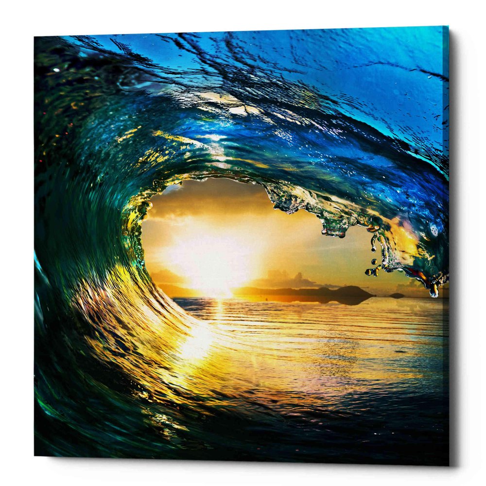 Epic Graffiti 'The Language of Waves' Canvas Wall Art, 37"x37"