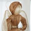 Factory Direct Craft Natural Raffia Straw Angel Doll Handmade Praying Angel - Size: 24" H view 2