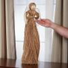 Factory Direct Craft Natural Raffia Straw Angel Doll Handmade Praying Angel - Size: 24" H view 4