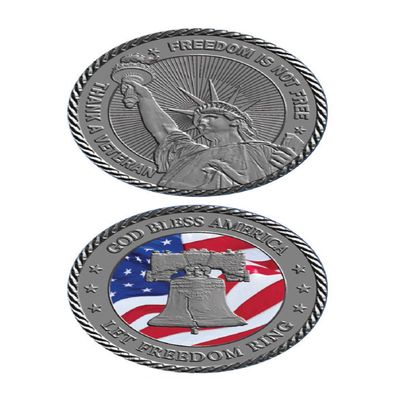God Bless America/Thank A Veteran Challenge Coin *USA Made!