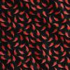 Soimoi Cotton Poplin Black Fabric - by The Yard - 58 Inch Wide - Chilli Vegetable Spice Textile - Hot and Spicy Patterns for Kitchen and Home Decor Printed Fabric view 1