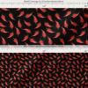 Soimoi Cotton Poplin Black Fabric - by The Yard - 58 Inch Wide - Chilli Vegetable Spice Textile - Hot and Spicy Patterns for Kitchen and Home Decor Printed Fabric view 2