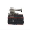 SHREYAS Bb/A Silver Nickel Piccolo Trumpet With Free Case+Mouthpiece view 3