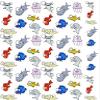 Fun Fish Two - 2269102 - Ceramic Decal - Enamel Decal - Glass Decal - Waterslide Decal - 3 Different Size Sheet (Images) to Choose from. Choose Either Ceramic (Enamel) or Glass Fusing Decals view 1