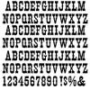 Western Alphabet Monograms - 77662 - Choose Ceramic or Glass Decal - Choose from 3 Different Sizes view 1